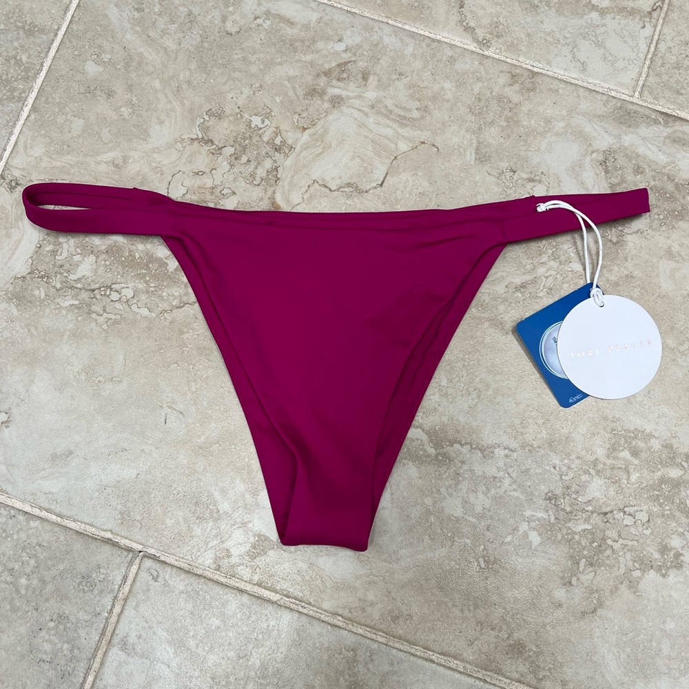 NWT Tori Praver Magenta Bikini Bottoms